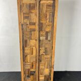 Patchwork wood wardrobe