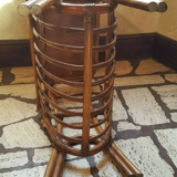 Wicker rattan magazine with tablet