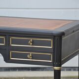 Louis XVI office restyled black and gold
