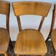 Série de 6 chaises de bistrot restaurant ancienne vintage- 1950s