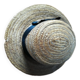 Boater-style straw hat