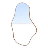 Miroir forme libre en laiton, fait-main