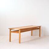 Scandinavian oak bench