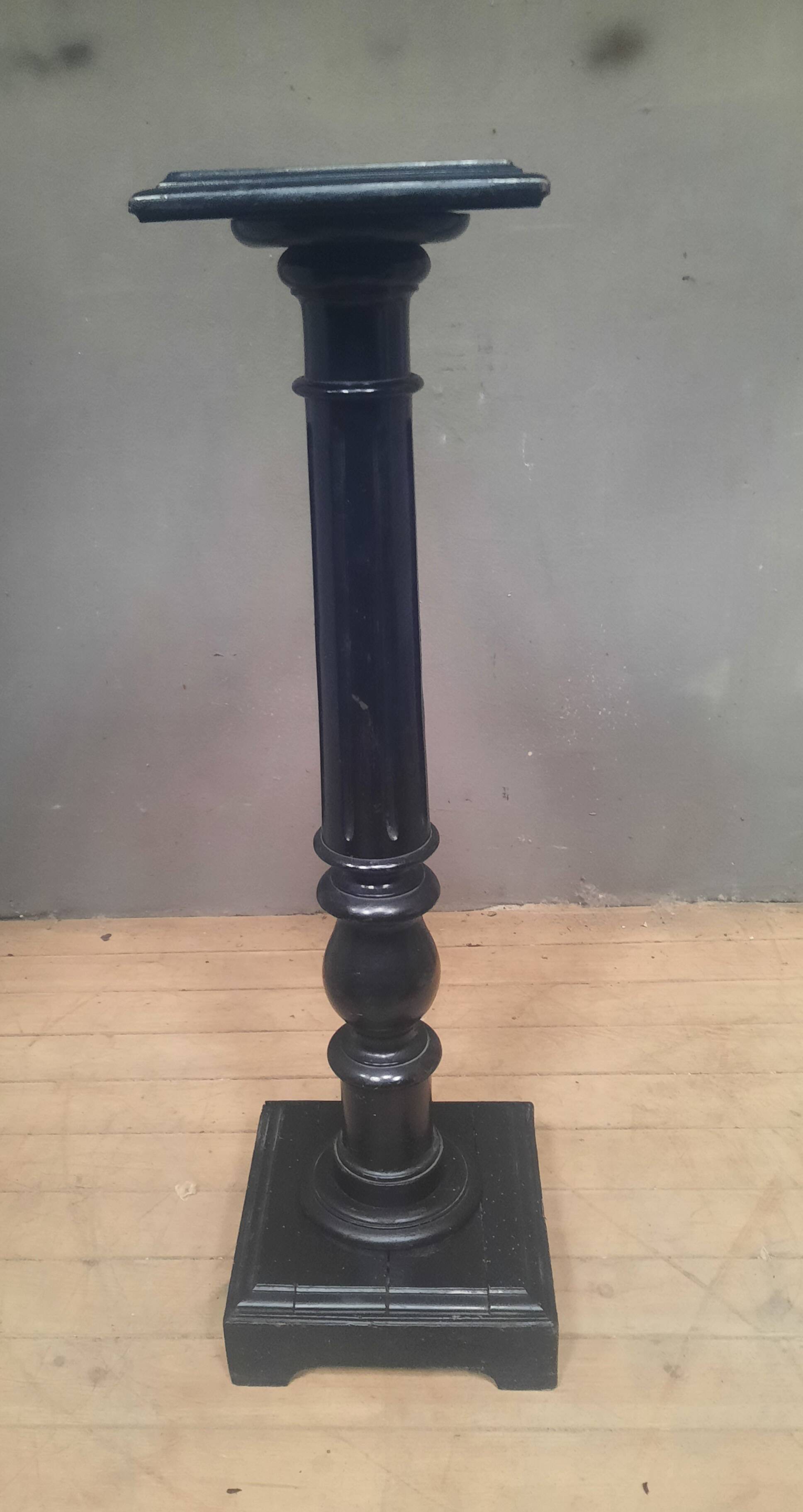 Louis XVI style selette in blackened wood