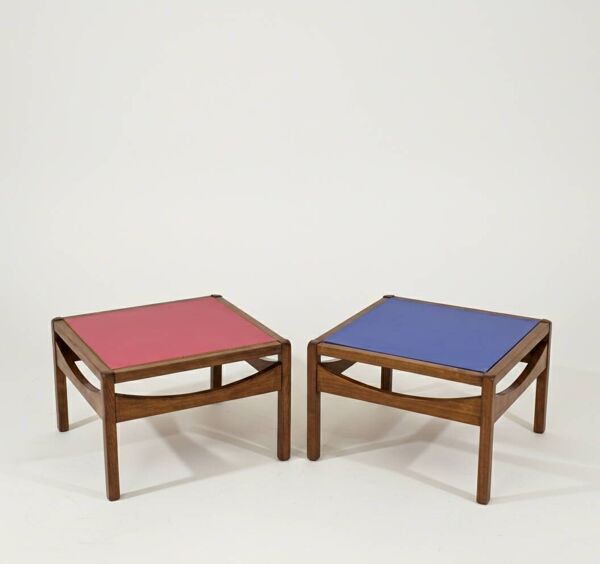 Paire de tables basses Baumann modèle Argos – années 1970