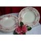 6 hollow plates English earthenware Cauldon England from the great depot E. Bourgeois