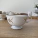 Tea/coffee service in porcelain from Foëcy - Louis Lourioux - vintage 1950s