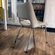 Vintage Armchair • Chrome • Beige Leatherette • 1970