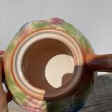 Romantic slip ceramic teapot