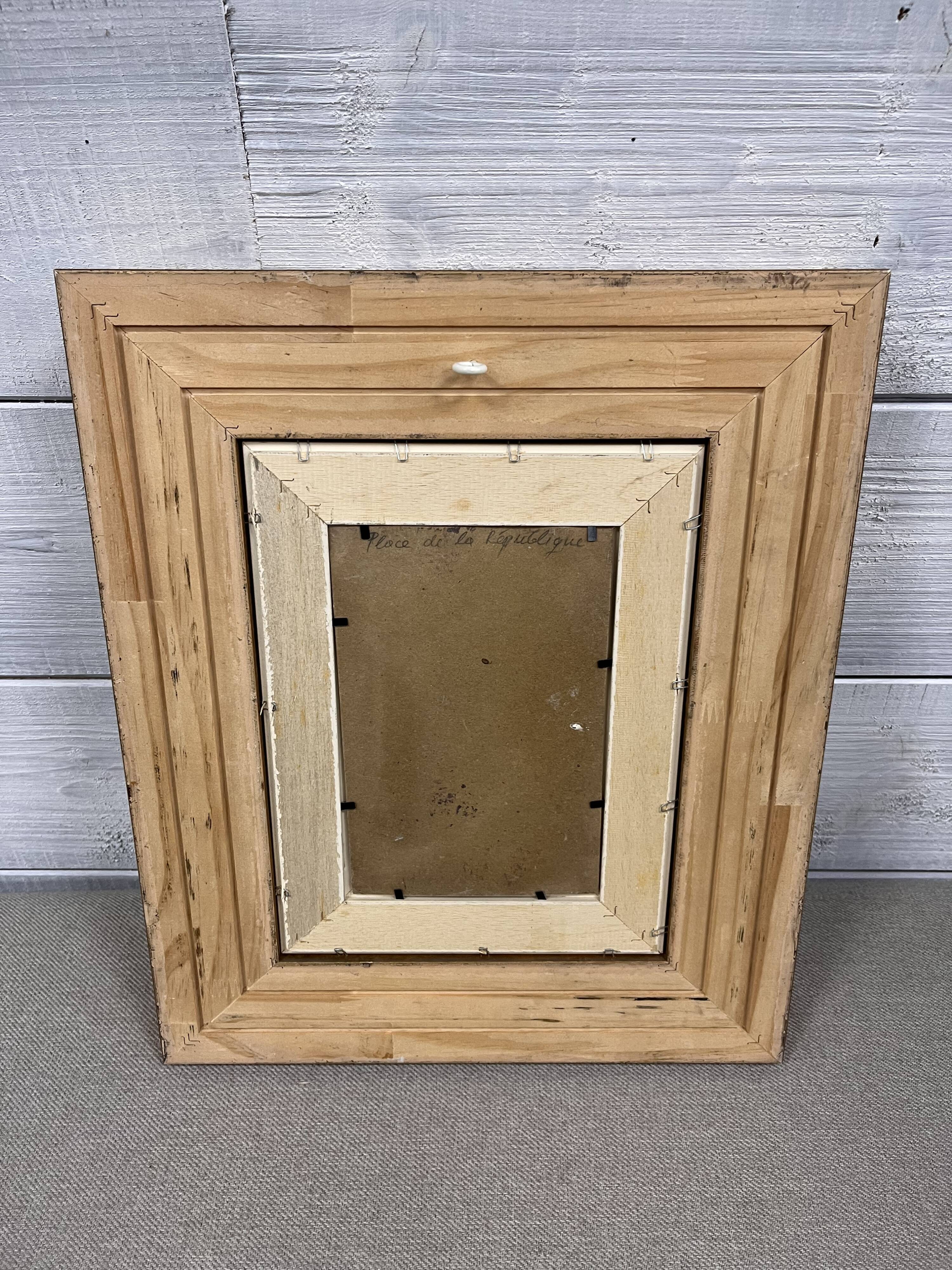 Painting of the Place de la République in Paris by Jozef Popczyk (1890-1971)