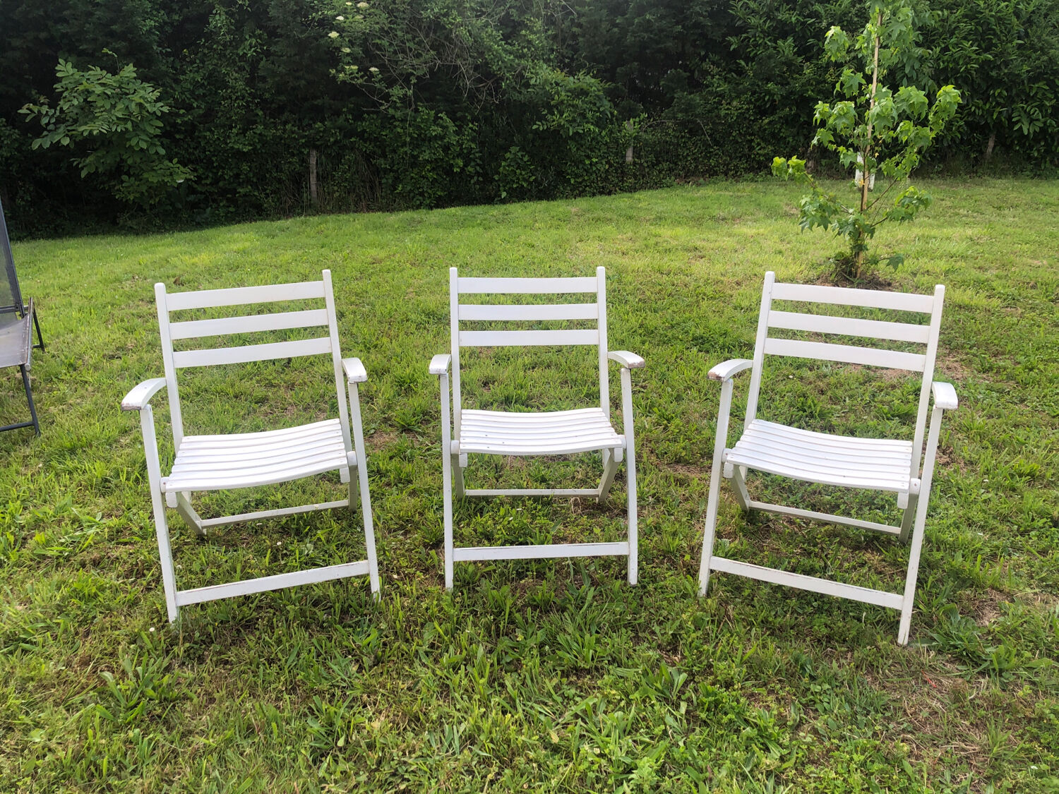 5 fauteuils de jardin 1970-1980