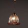 Vintage ceiling light in brass and glass, Italy, 1980s.