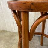 Curved wooden stool