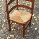 Corner straw chair