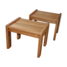 2 bedside tables in oak