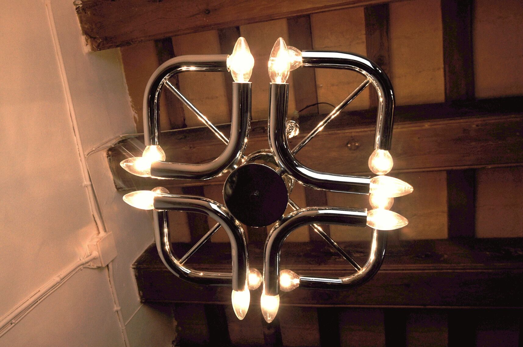 Regency Space-Age chandelier, Italy, 1970