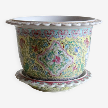 Chinese enameled pot holder