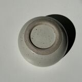 Trio of white ceramic cups D9cm