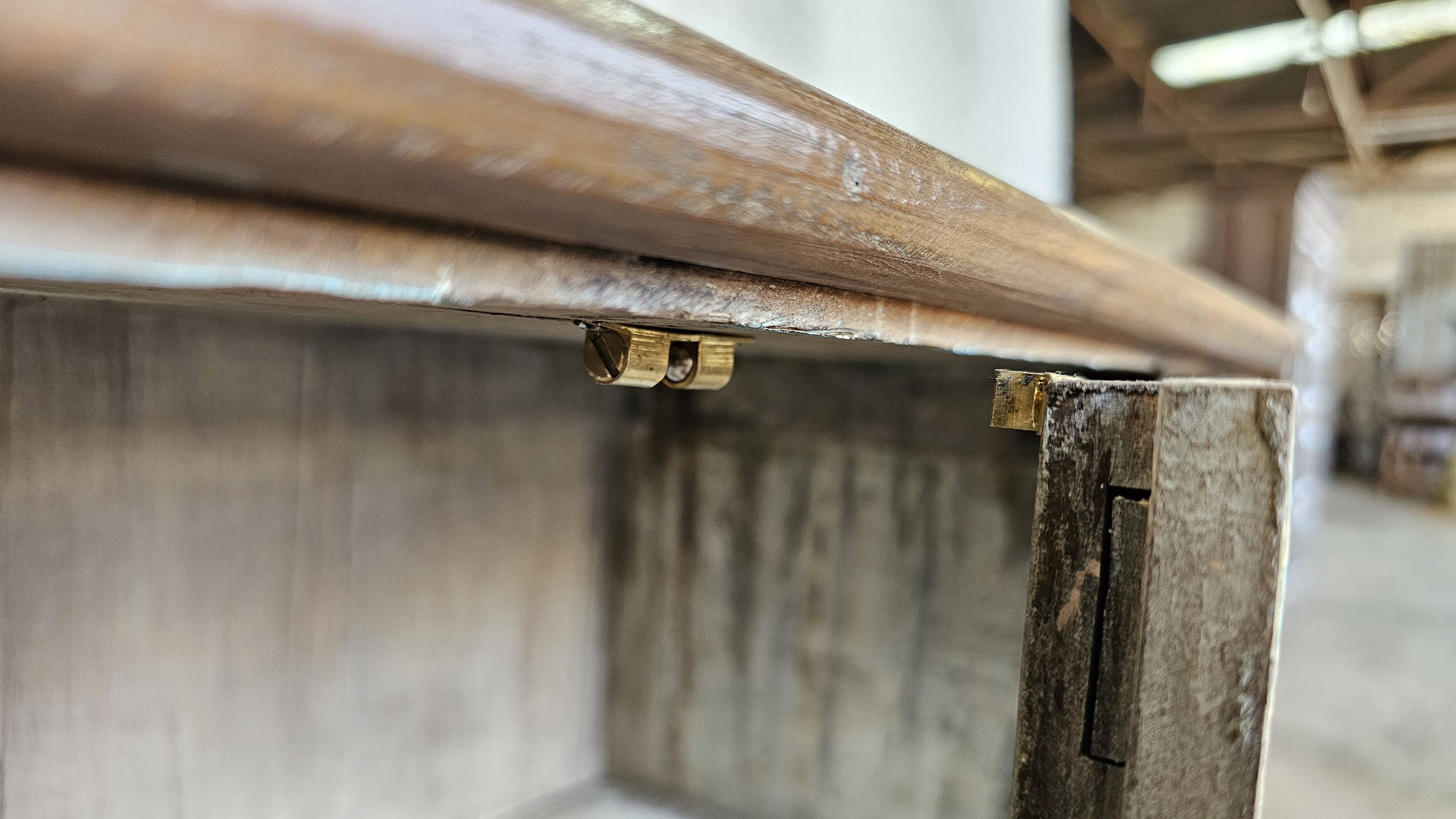 Old Burmese teak display case