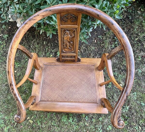 Fauteuil chinois - fer à cheval - Très bon état