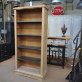 Oak and metal library