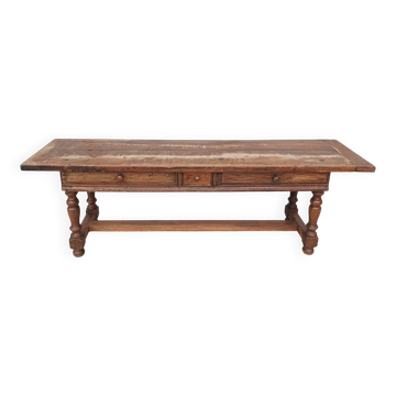 Table de ferme en noyer