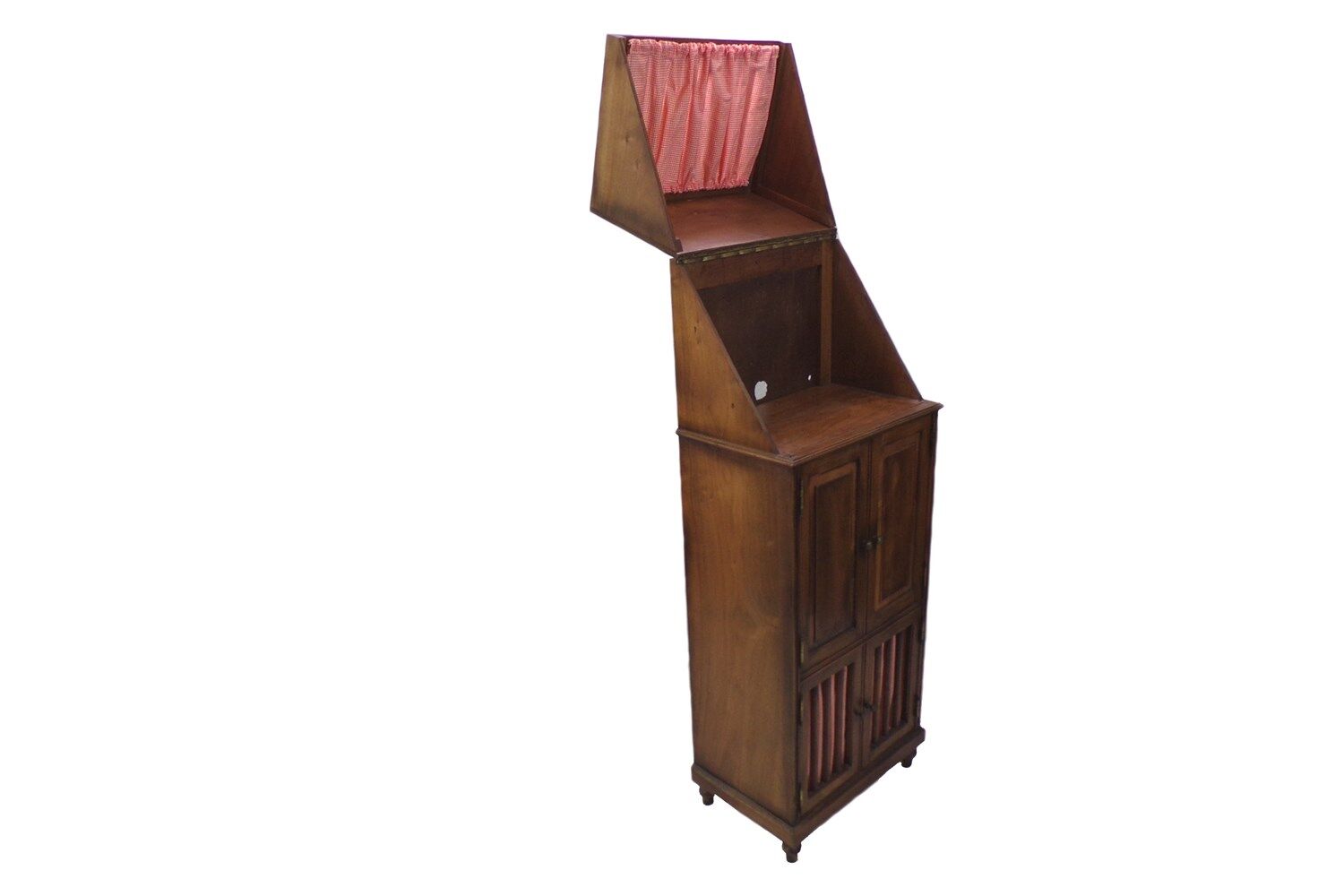 Former radio and music locker furniture