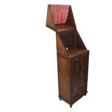 Former radio and music locker furniture