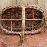 Panier à bouteilles en osier