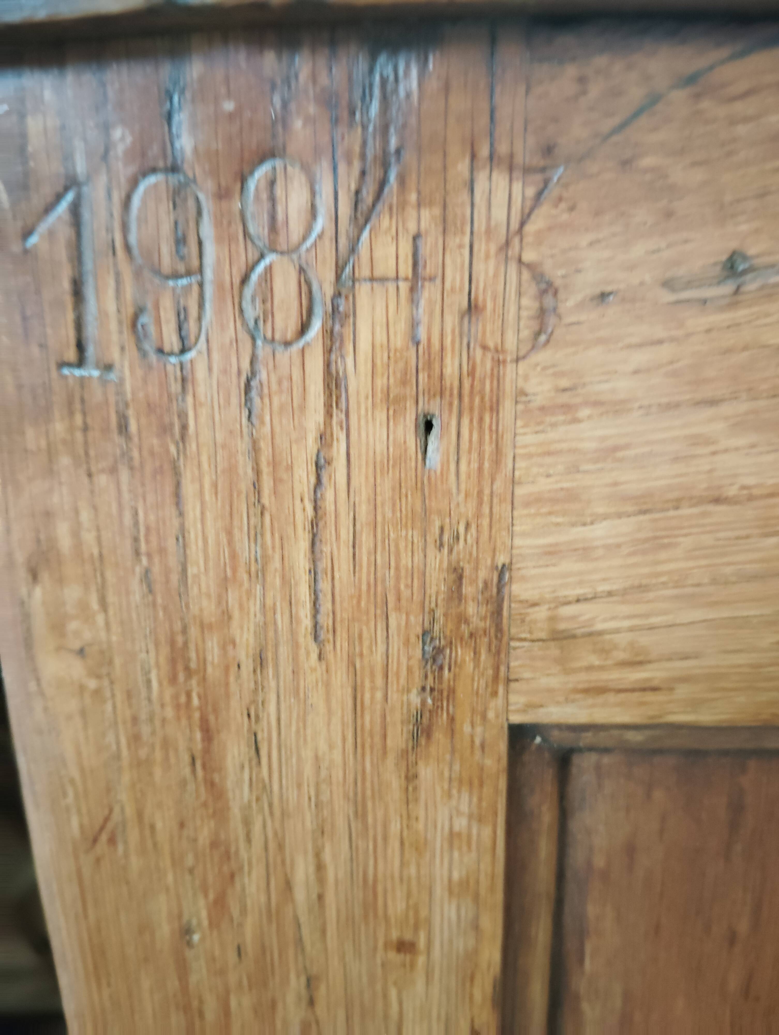 Double curtain cabinet in oak "notary's furniture"