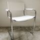 White leather desk