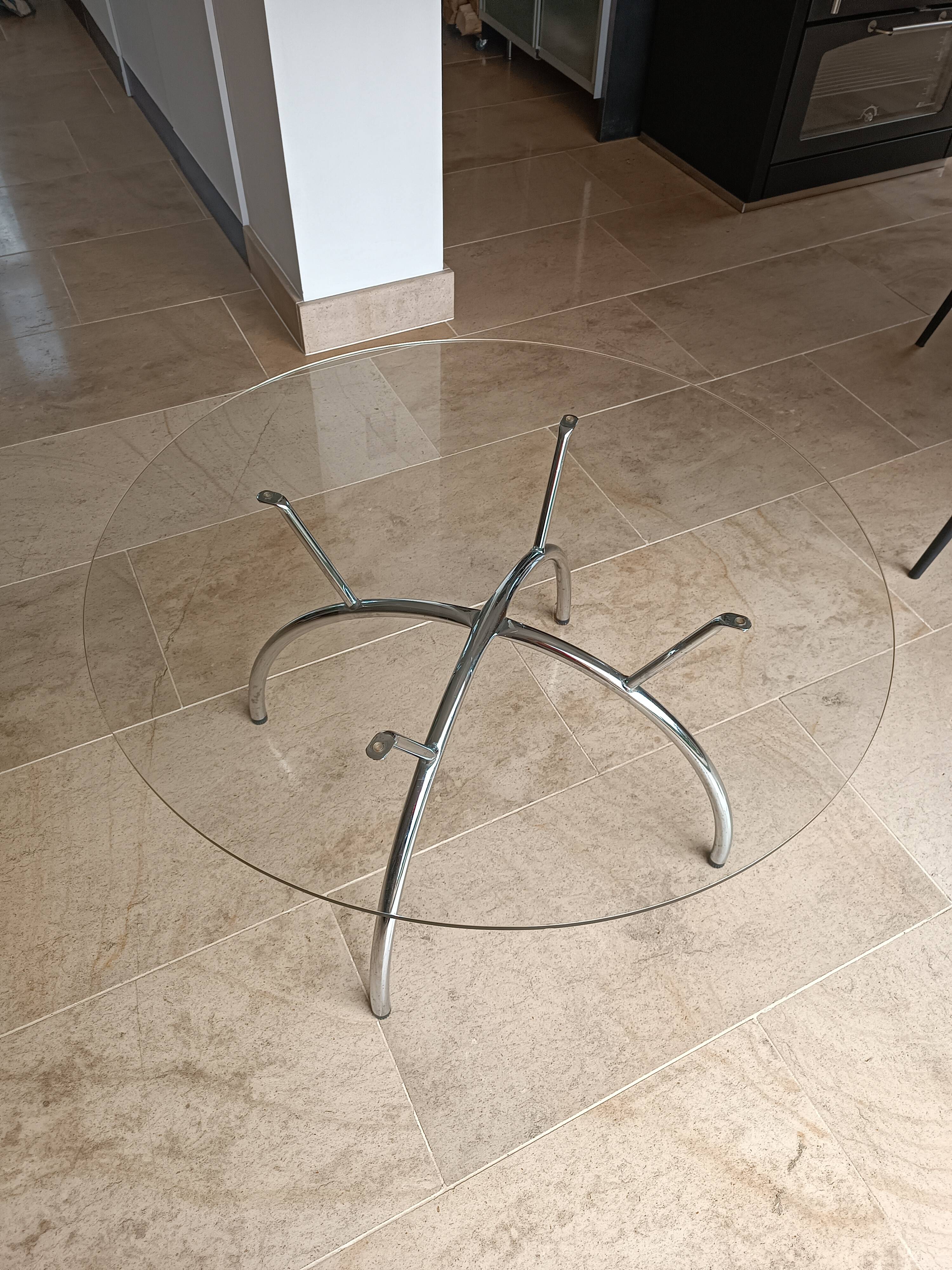 IKEA glass coffee table, 1980s