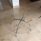 IKEA glass coffee table, 1980s