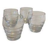 Art Deco transparent glasses