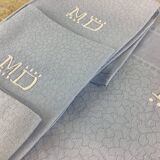 Vintage Damask Monogram Tablecloth & Napkins