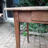 Old end table in oak