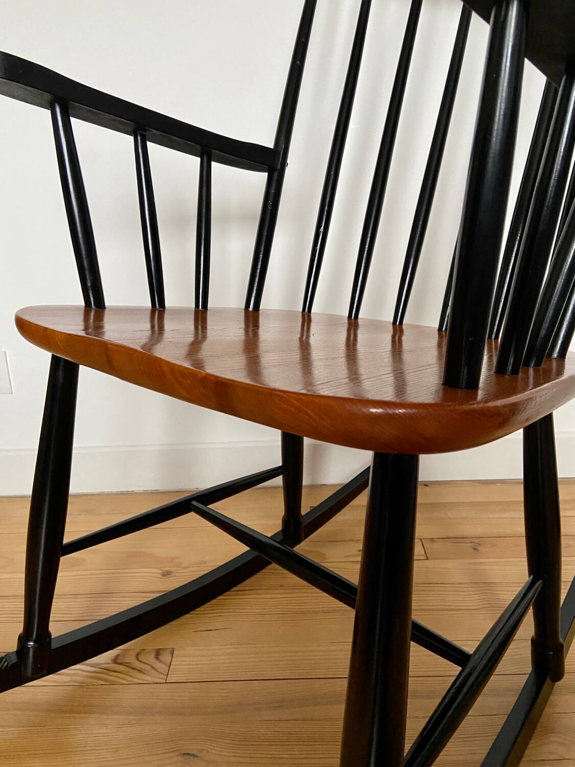 Vintage Scandinavian design rocking chair