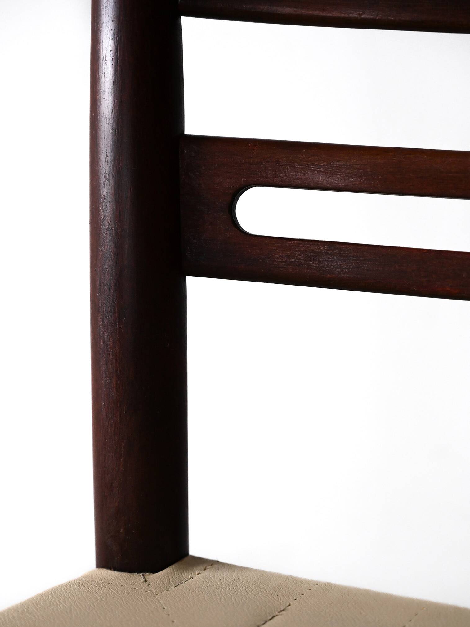 Scandinavian chairs in wood and leather
