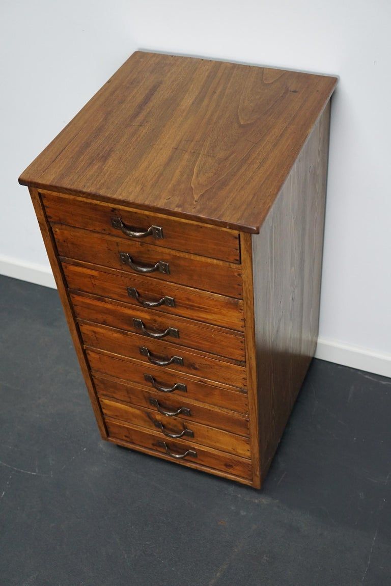 Vintage apothecary furniture in pine, France, 1930s