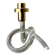 Pretzel candlestick by Dorothy Thorpe in lucite, circa 1970s