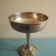 vintage centre table cup silver-plated art deco French silver metal cup