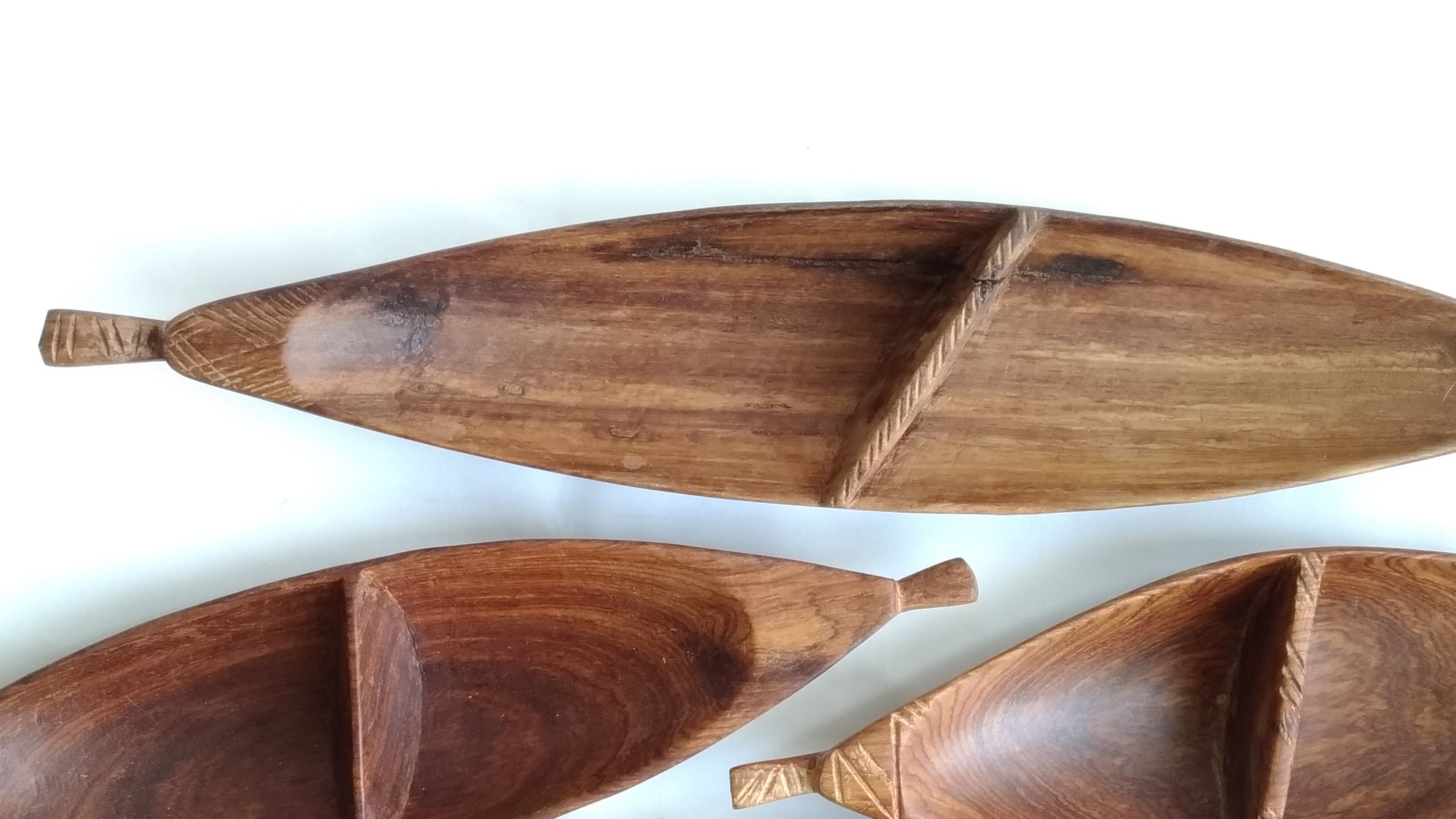 Set of wooden dishes Crafts of Africa, 20th