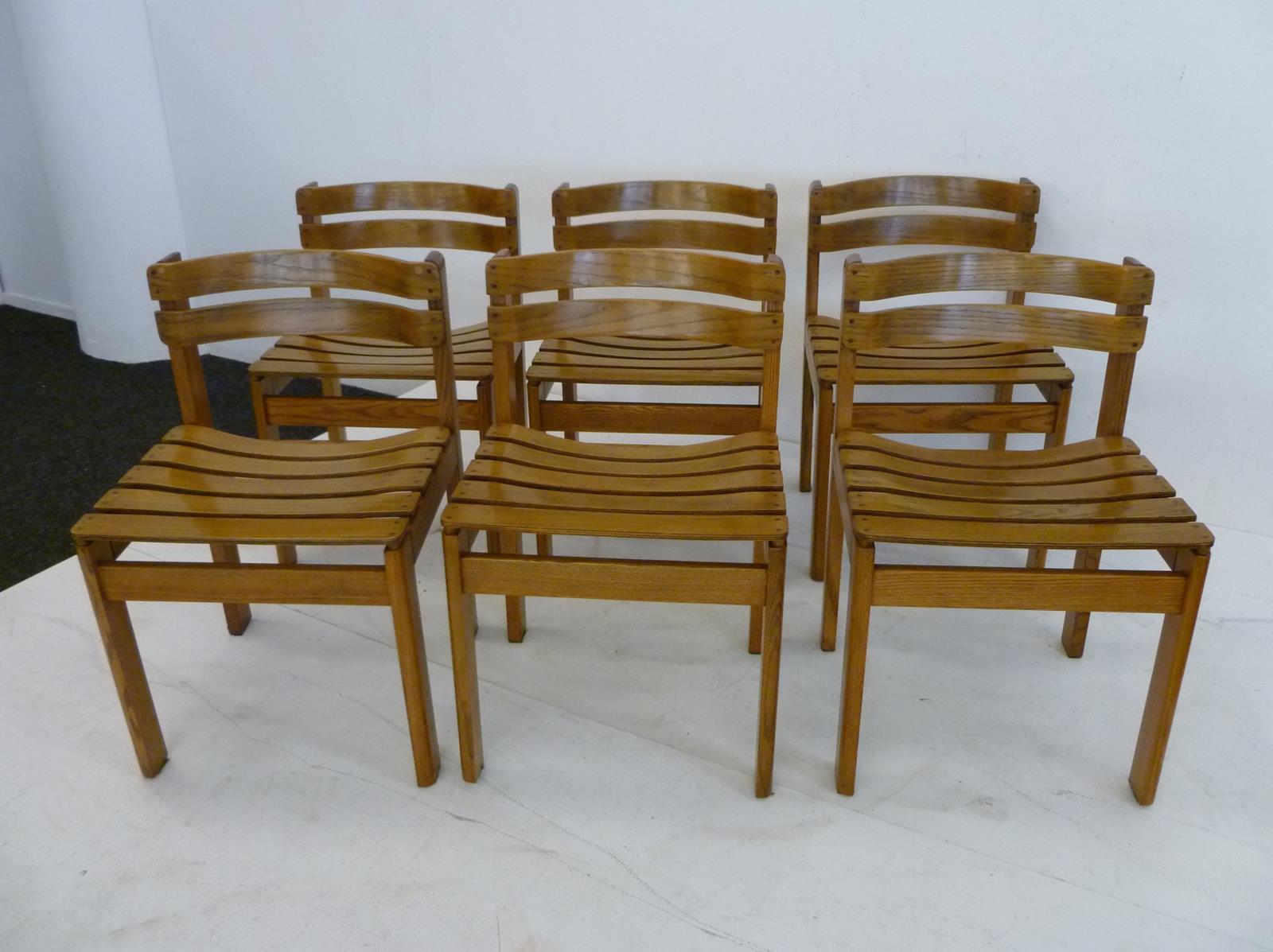 Furniture dining room table in Elm, country low 1970 s