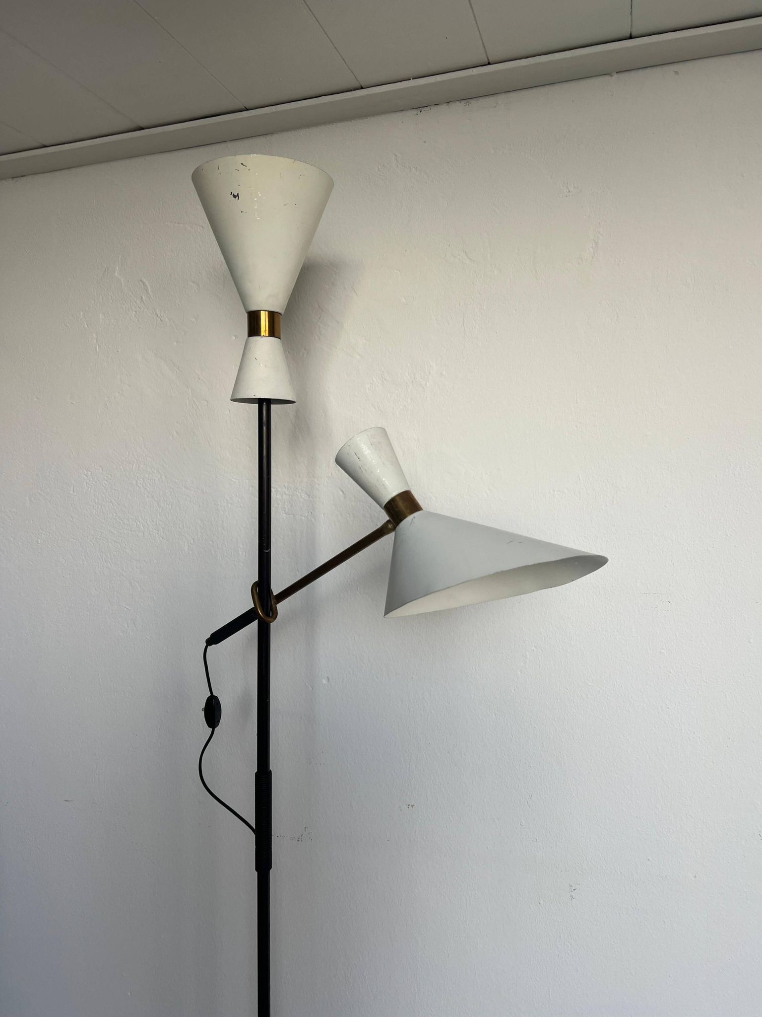 Floorlamp Pelikan – Design by J.T. Kalmar, Manufactured by Kalmar, Vienna, 1950s