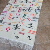 Moroccan Berber rug in hand-woven wool