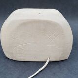 Vintage Lamp 70s Stone Sculpture by Arsène Galisson