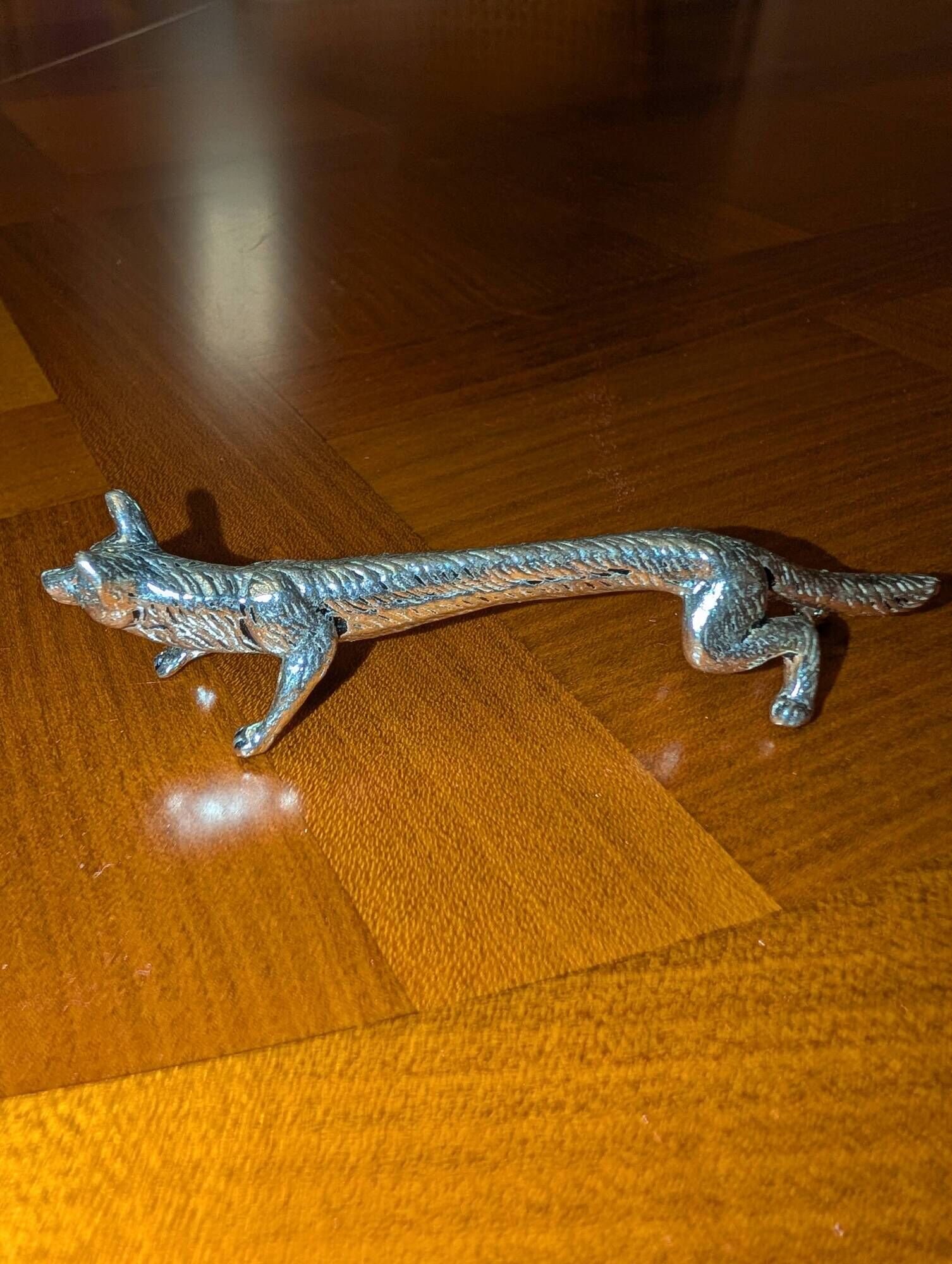 Set of 6 animal-shaped silver-plated knife rests