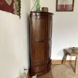 Curved wooden corner unit