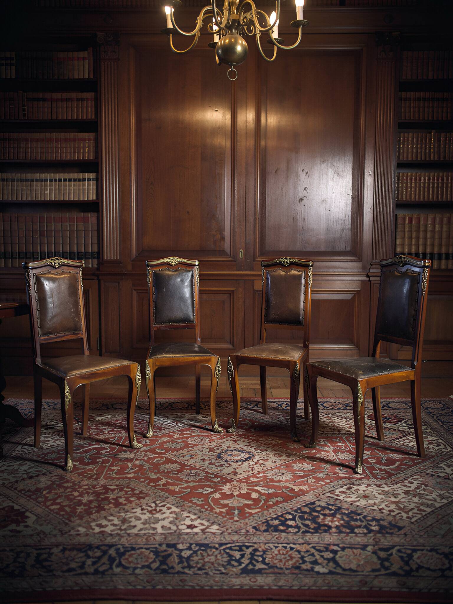 Italian art deco dining chairs 1920s