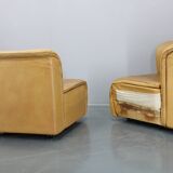 Canapé modulaire en cuir Wittmann Hochbaret des années 1970, Autriche
